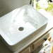 Brant Point Collection Nantucket Sinks Rectangle White Vessel Sink NSV105 - Luxe Vanity & Tub
