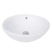 Brant Point Collection Nantucket Sinks 17" Round White Vessel Sink With Overflow NSV218 - Luxe Vanity & Tub