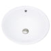 Brant Point Collection Nantucket Sinks 17" Round White Vessel Sink With Overflow NSV218 - Luxe Vanity & Tub