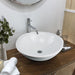 Brant Point Collection Nantucket Sinks 17" Round White Vessel Sink With Overflow NSV218 - Luxe Vanity & Tub