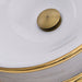 Regatta Collection Nantucket Sinks St. Bart Fireclay Hand-decorated Vanity Sink - Luxe Vanity & Tub