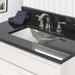 Brightwork Home Nantucket Sinks Stainless Steel Rectangle Undermount Bathroom Sink without Overflow - Luxe Vanity & Tub