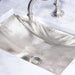 Brightwork Home Nantucket Sinks TRS Hand Hammered Stainless Steel Rectangle Undermount Bathroom Sink - Luxe Vanity & Tub