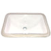 Great Point Collection Nantucket Sinks UM-159-W Undermount Ceramic Sink In White - Luxe Vanity & Tub