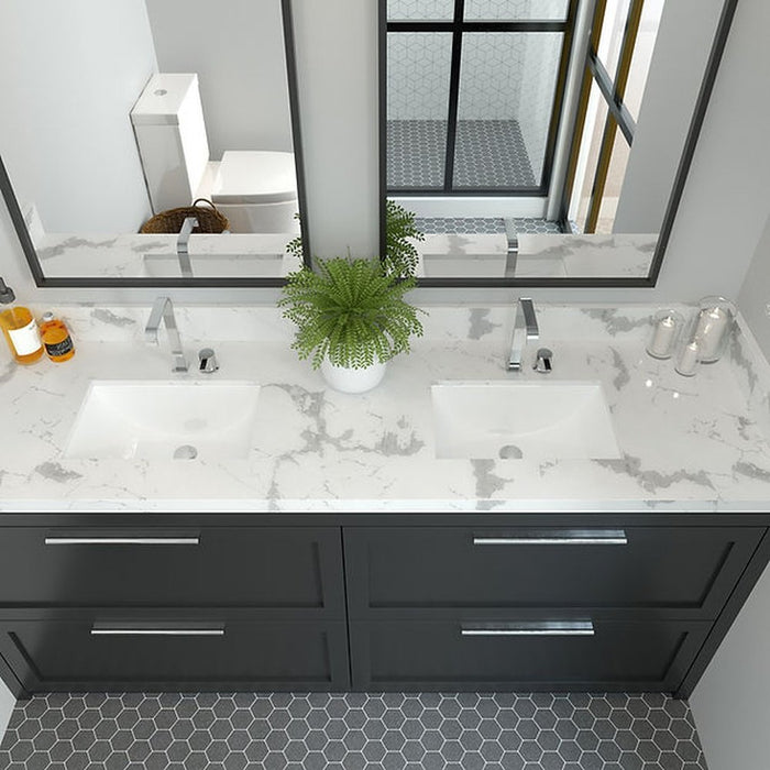 Great Point Collection Nantucket Sinks UM-159-W Undermount Ceramic Sink In White - Luxe Vanity & Tub