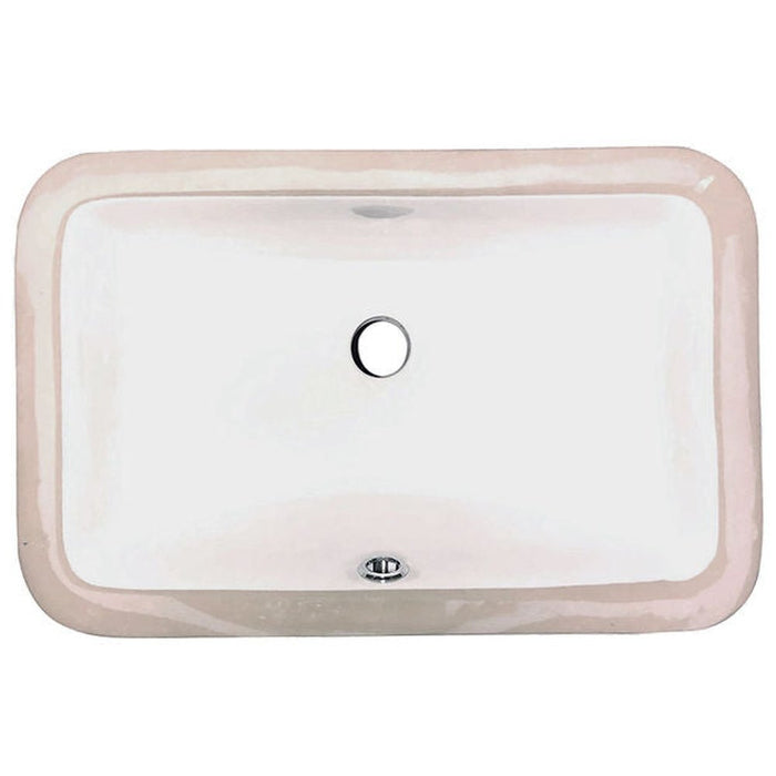 Great Point Collection Nantucket Sinks UM-159-W Undermount Ceramic Sink In White - Luxe Vanity & Tub
