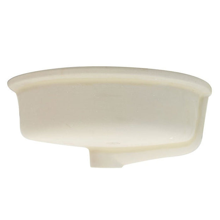 Great Point Collection Flat Bottom Oval Undermount Sink - White - 17'x 14' - Bowl depth 4.5' - Luxe Vanity & Tub