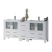 Blossom Sydney 84" Double Vanity Set, Side Cabinets, Vessel Sink and Optional Mirror - Luxe Vanity & Tub