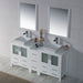 Blossom Sydney 84" Double Vanity Set, Side Cabinets, Vessel Sink and Optional Mirror - Luxe Vanity & Tub