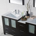 Blossom Sydney 84" Double Vanity Set, Side Cabinets, Vessel Sink and Optional Mirror - Luxe Vanity & Tub