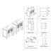 Blossom Sydney 84" Double Vanity Set, Side Cabinets, Vessel Sink and Optional Mirror - Luxe Vanity & Tub