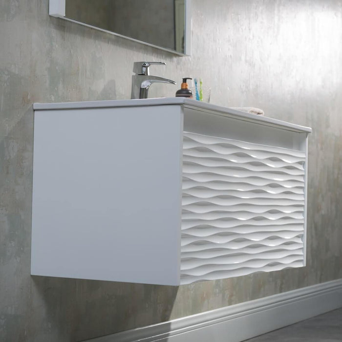 Blossom Paris 36" White Vanity with Ceramic Sink and Optional Mirror - Luxe Vanity & Tub