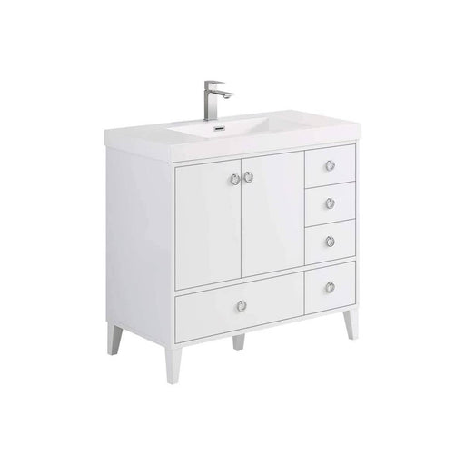 Blossom Lyon 36” White Vanity - Luxe Vanity & Tub