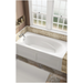 Jacuzzi Signature 72" Acrylic Soaking Bathtub for Alcove Installation with Reversible Drain - White - Luxe Vanity & Tub