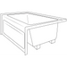 Jacuzzi Signature 72" Acrylic Soaking Bathtub for Alcove Installation with Reversible Drain - White - Luxe Vanity & Tub