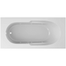 Jacuzzi Signature 72" Drop In Whirlpool Bathtub with 6 Jets, Air Controls, Left Drain and Right Pump - White - Luxe Vanity & Tub