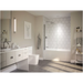 Linea 60" x 32" Acrylic Soaking Bathtub for Alcove Installation with Left Hand Drain - Luxe Vanity & Tub
