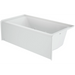 Jacuzzi Signature 60" Three Wall Alcove Acrylic Whirlpool Tub with Right Drain and Overflow - White - Luxe Vanity & Tub