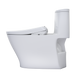 TOTO Nexus 1.28 GPF One Piece Elongated Chair Height Toilet with Washlet+ S7A Auto Open Bidet Seat, Tornado Auto Flush, CEFIONTECT, EWATER+, and PREMIST - Luxe Vanity & Tub